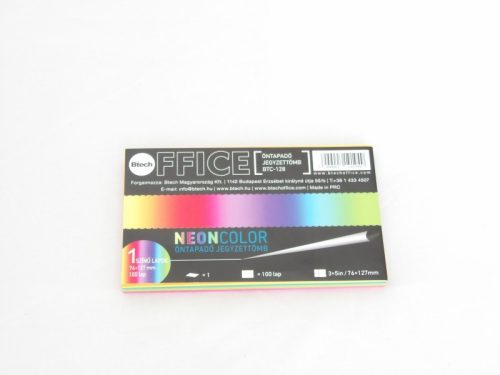 Btech neon color öntapadó jegyzettömb