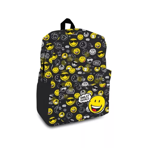 Smiley World hátizsák 23l fekete