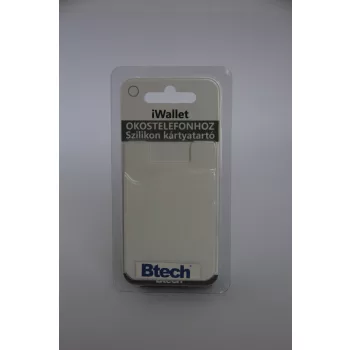 Btech iWallet fehér szilikon kártyatartó tok
