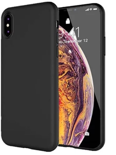 IPhone XS MAX FEKETE szilikon telefontok
