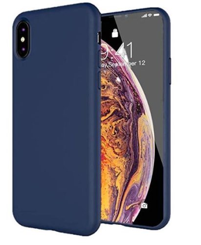 IPhone XS MAX SÖTÉTKÉK szilikon telefontok