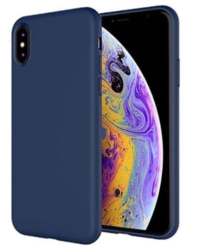 iPhone XR SÖTÉTKÉK szilikon telefontok