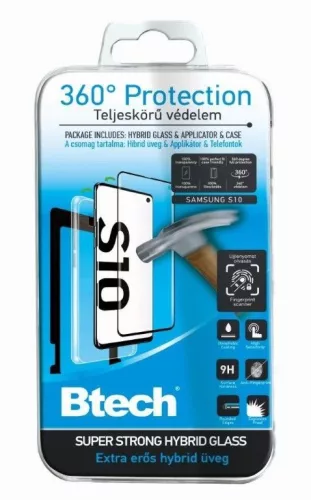 Samsung S10 360°-os Védelem Hybrid Üveggel