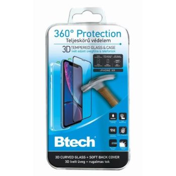 iPhone XR 360°-os Védelem 3D üvegfóliával