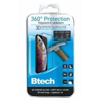 iPhone XS 360°-os Védelem 3D üvegfóliával