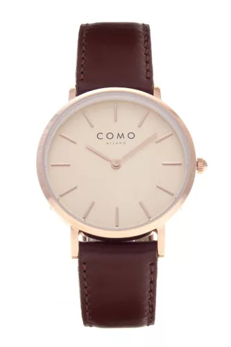 Como Milano Trendsetters női rosegold számlapos barna színű karóra