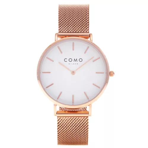 Como Milano Trendsetters női fehér számlapos rosegold színű karóra