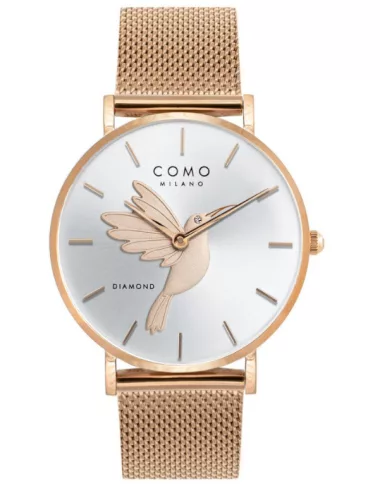 Como Milano Colibri női ezüst számlapos rosegold színű karóra