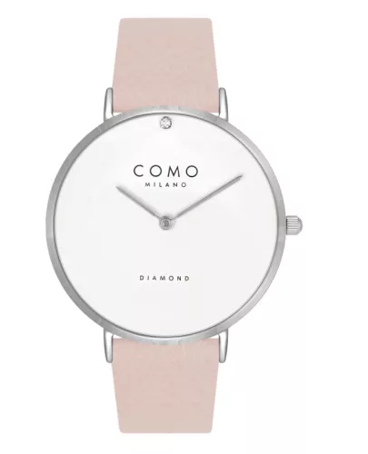 Como Milano Diamond női fehér számlapos krém színű karóra