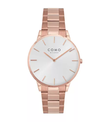 Como Milano New Casual női ezüst számlapos rosegold színű karóra
