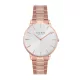 Como Milano New Casual női ezüst számlapos rosegold színű karóra