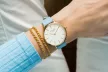 Como Milano Trendsetters női fehér számlapos kék színű karóra