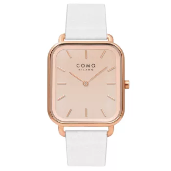 Como Milano Square női rosegold számlapos fehér színű karóra