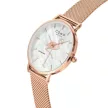 Como Milano Flamingo női gyöngyház fehér számlapos rosegold színű karóra