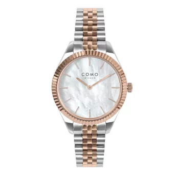 Como Milano Precious Trend női Gyöngyház fehér számlapos Rosegold-Ezüst karóra