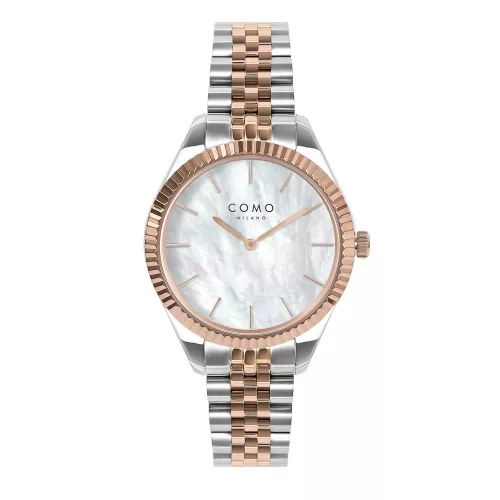 Como Milano Precious Trend női Gyöngyház fehér számlapos Rosegold-Ezüst karóra