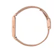 Como Milano Square női csillámos ezüst számlapos rosegold színű karóra