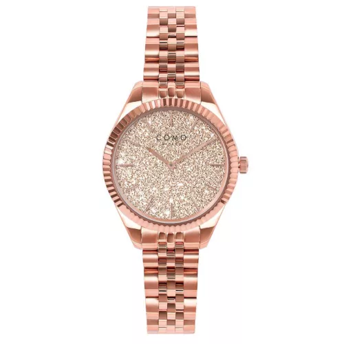 Como Milano Precious Trend női Csillámos rosegold számlapos Rosegold karóra