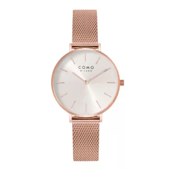 Como Milano Trendsetters női ezüst számlapos rosegold színű karóra