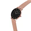 Como Milano Trendsetters női fekete számlapos rosegold színű karóra