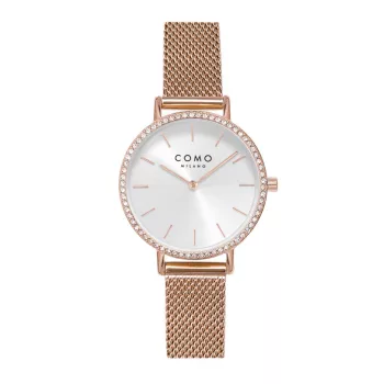 Como Milano Trendsetters női ezüst számlapos rosegold színű karóra