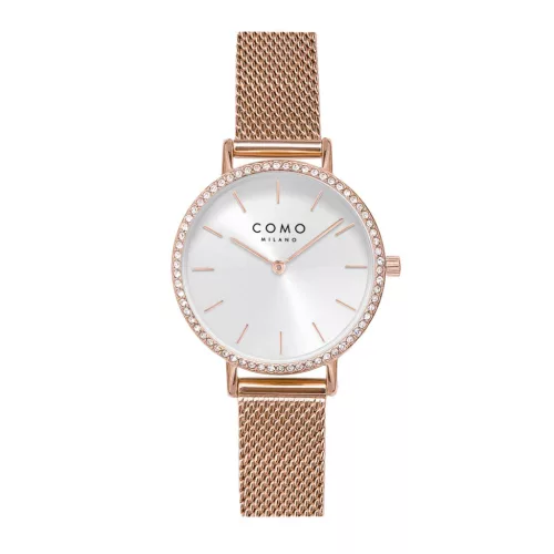 Como Milano Trendsetters női ezüst számlapos rosegold színű karóra