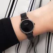 Como Milano Trendsetters női fekete számlapos fekete színű karóra