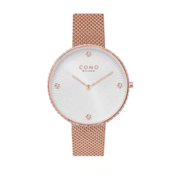 Como Milano Trendsetters női ezüst számlapos rosegold színű karóra