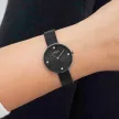 Como Milano Trendsetters női fekete számlapos fekete színű karóra