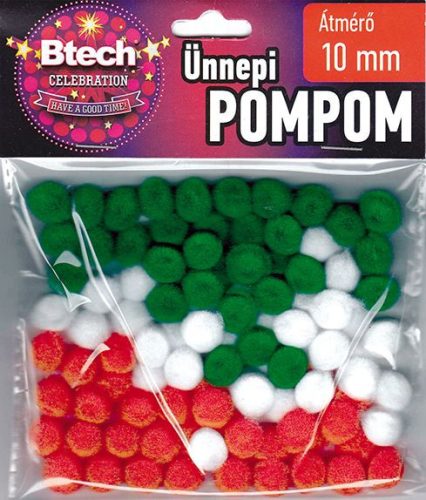 Btech akril pompom 100 db 1cm