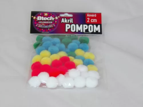 Btech akril pompom 60 db 2 cm