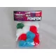 Btech akril pompom 15 db 4 cm