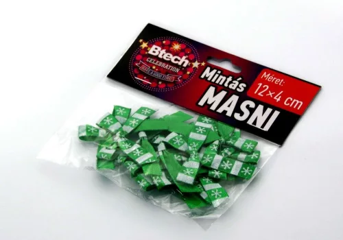 Btech mintás masni zöld