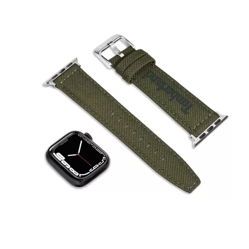 Timberland Sapo zöld bőr Apple Watch szíj textil felsőrésszel 20 mm